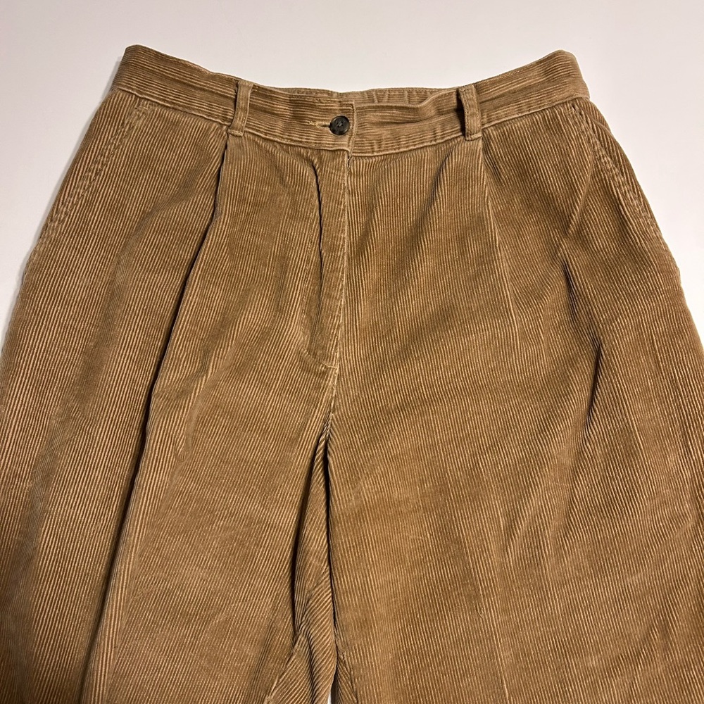 L.L. Bean Tan Corduroy Straight Leg Pants